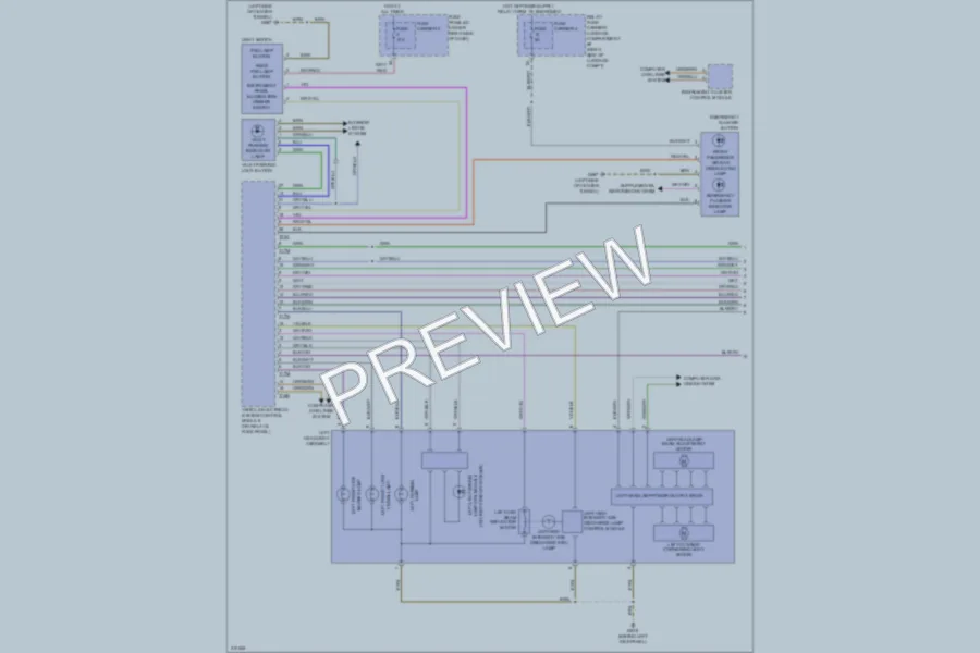 2009 Audi A5 Headlights wiring diagram preview