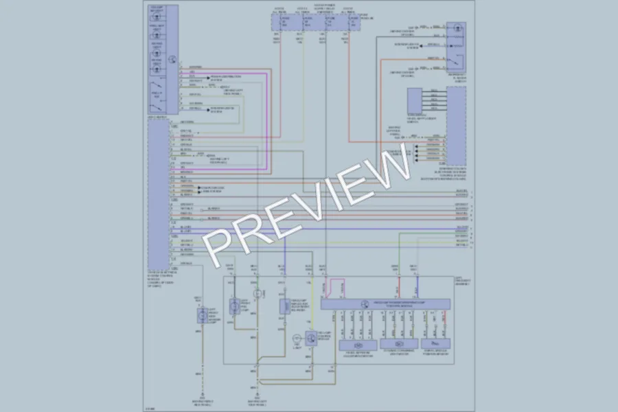 2009 Audi A6 Headlights wiring diagram preview