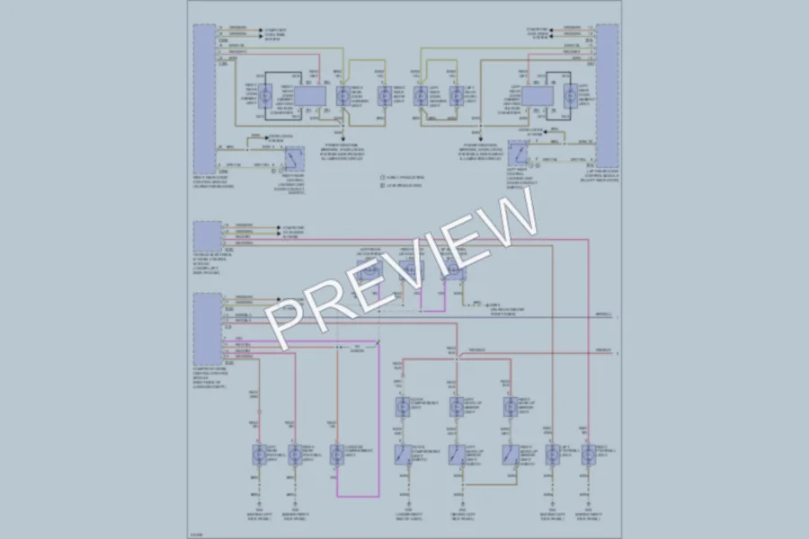 2009 Audi A6 Interior Lights wiring diagram preview