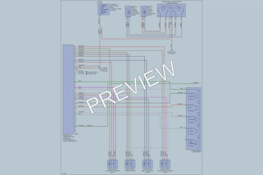 2009 Audi A6 Memory Systems wiring diagram preview
