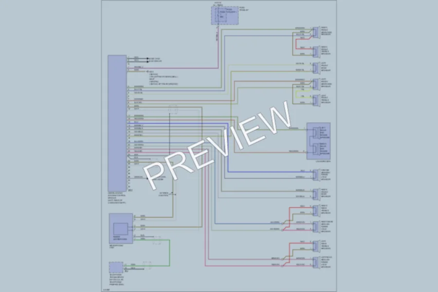 2009 Audi A6 Radio wiring diagram preview