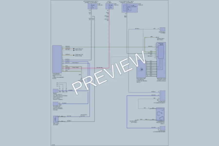 2009 Audi A6 Transmission wiring diagram preview