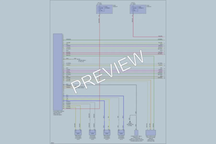 2009 Audi Q5 Electronic Suspension wiring diagram preview