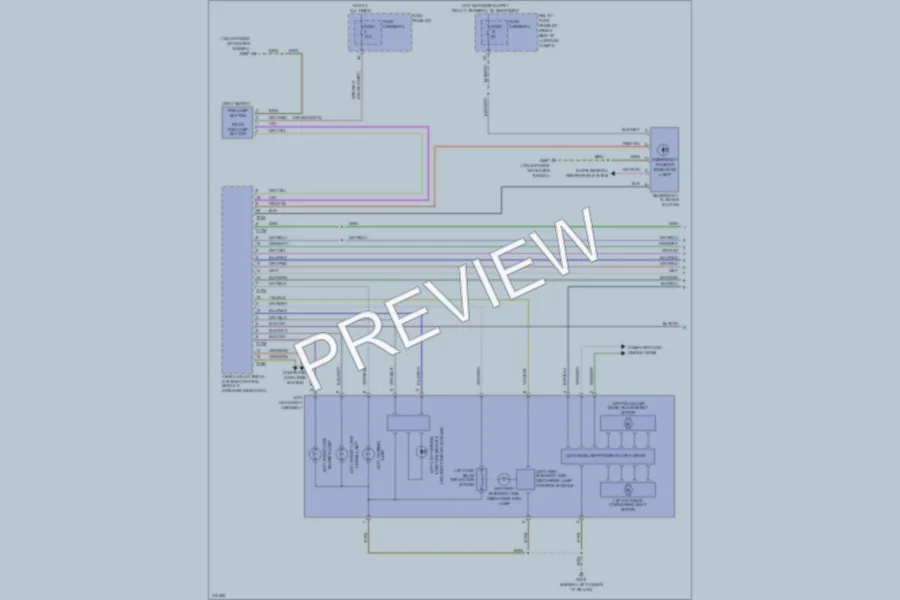 2009 Audi Q5 Headlights wiring diagram preview