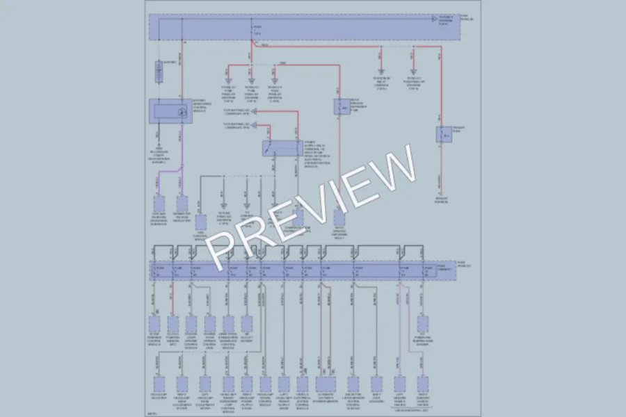 2009 Audi Q5 Power Distribution wiring diagram preview