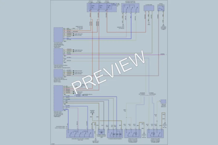 2009 Audi Q7 Anti Theft wiring diagram preview