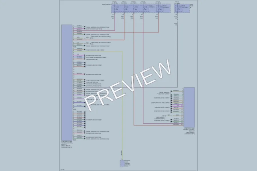 2009 Audi Q7 Body Control Modules wiring diagram preview