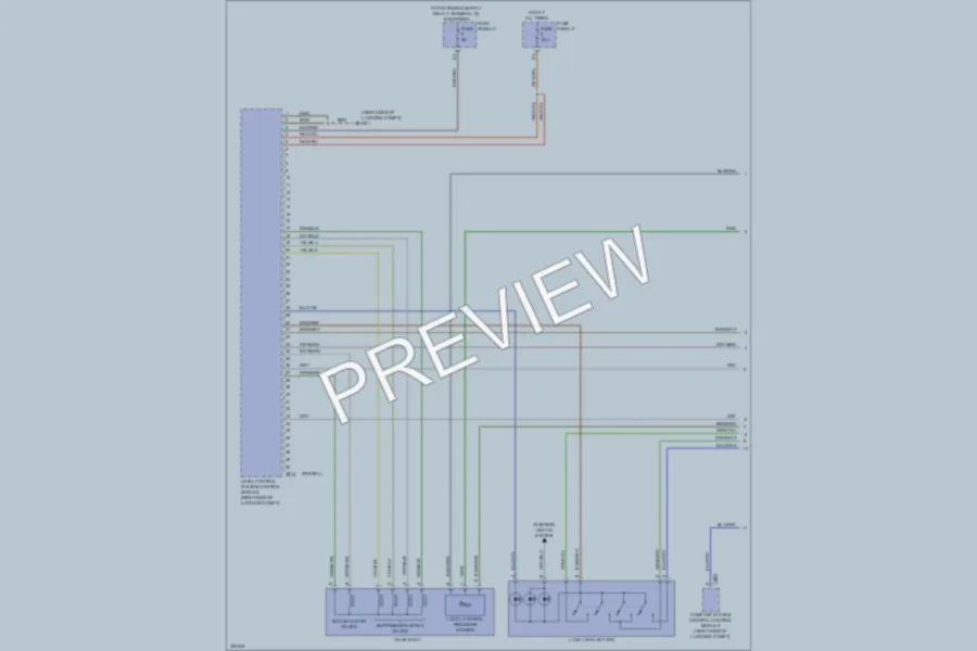 2009 Audi Q7 Electronic Suspension wiring diagram preview