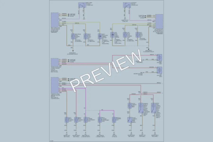 2009 Audi Q7 Interior Lights wiring diagram preview