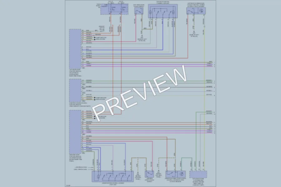 2009 Audi Q7 Power Door Locks wiring diagram preview