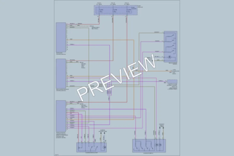 2009 Audi Q7 Power Top Sunroof wiring diagram preview