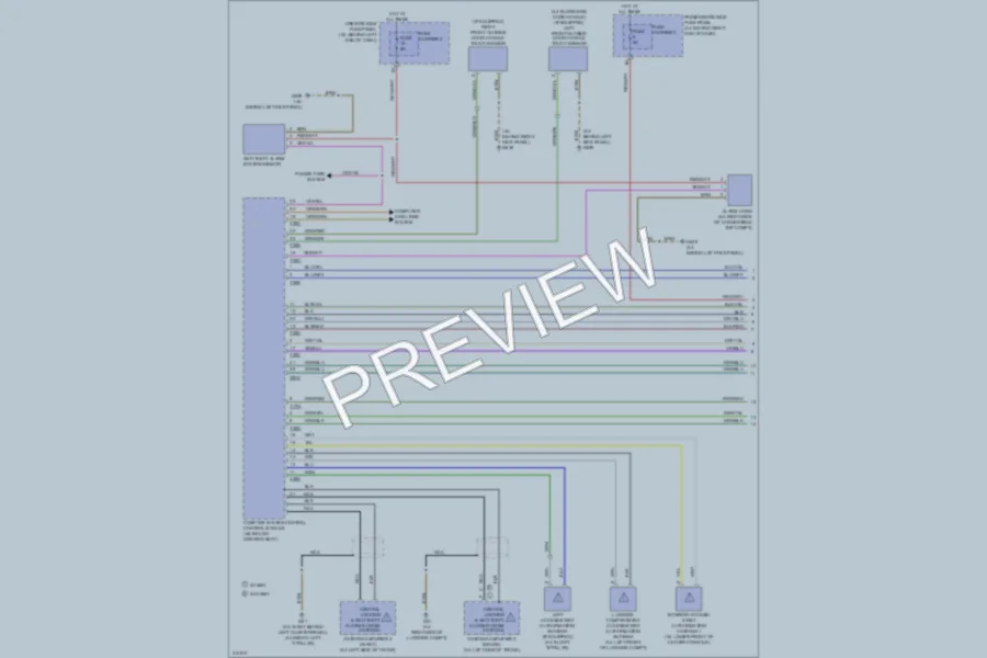 2009 Audi S4 Anti Theft wiring diagram preview