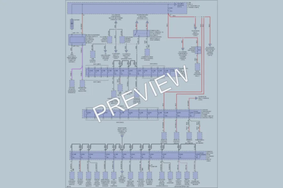 2009 Audi S4 Power Distribution wiring diagram preview