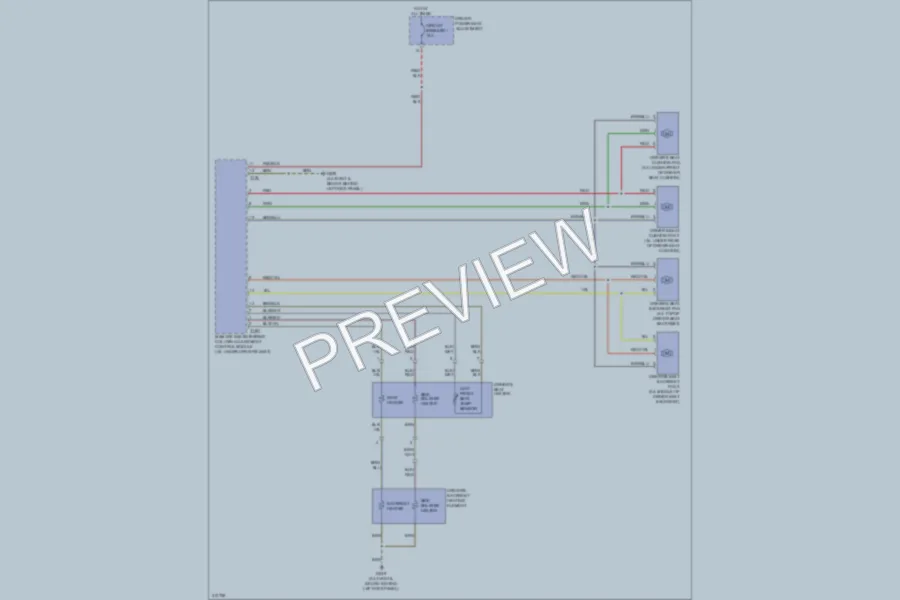 2009 Audi S4 Power Seats wiring diagram preview