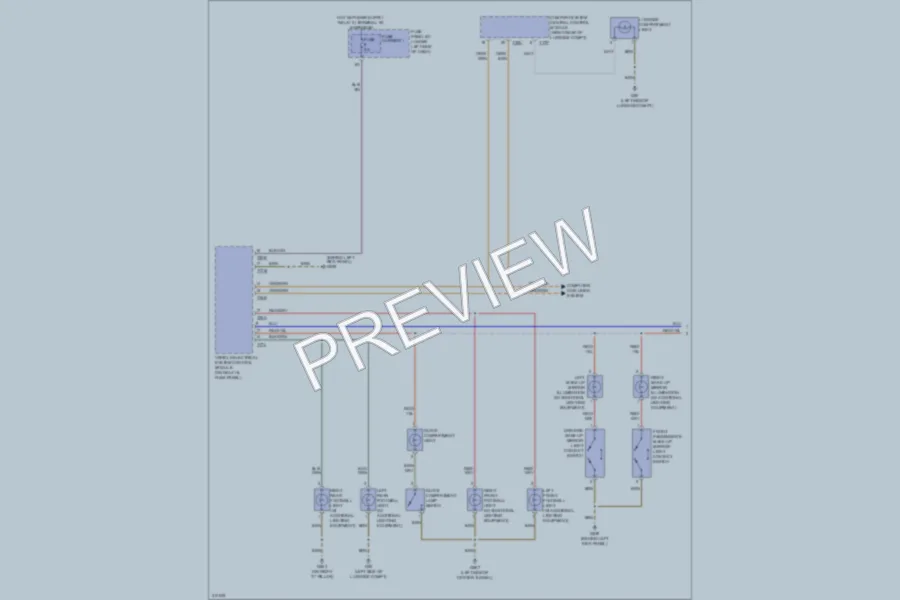 2009 Audi S5 Interior Lights wiring diagram preview