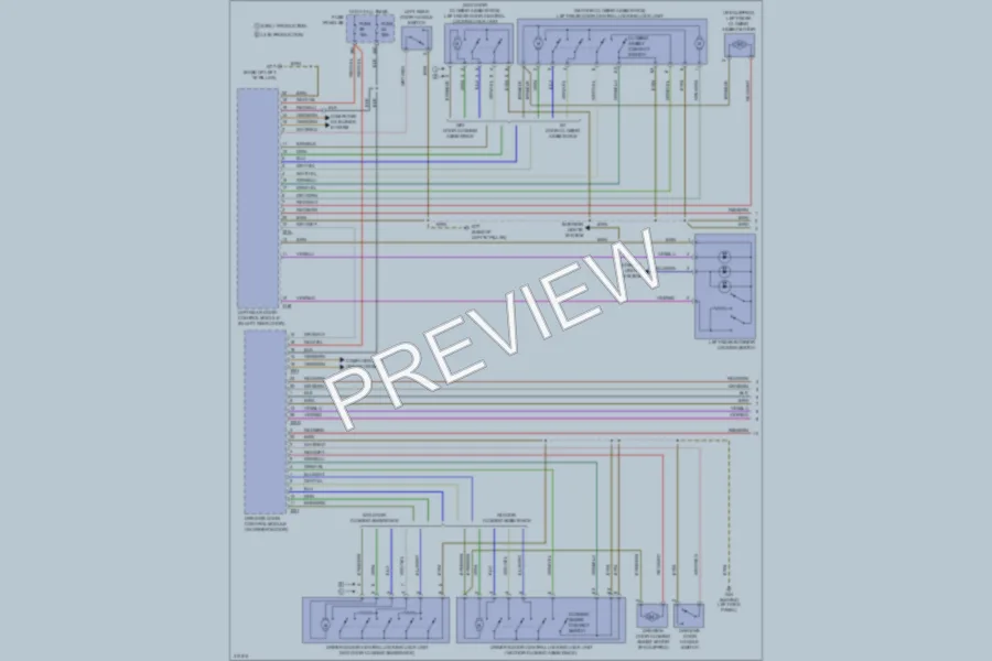 2009 Audi S6 Power Door Locks wiring diagram preview