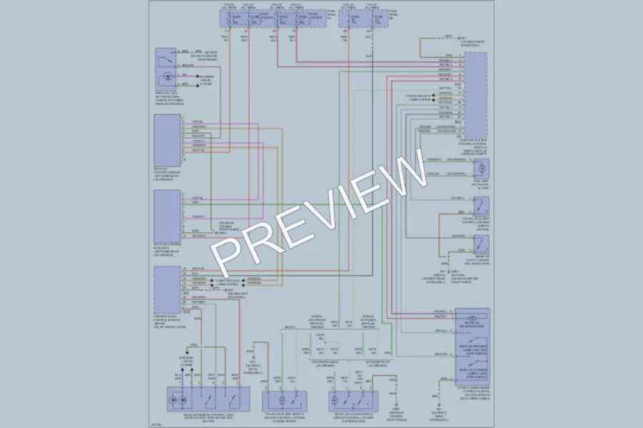 2009 Audi S6 Trunk Tailgate Fuel Door wiring diagram preview