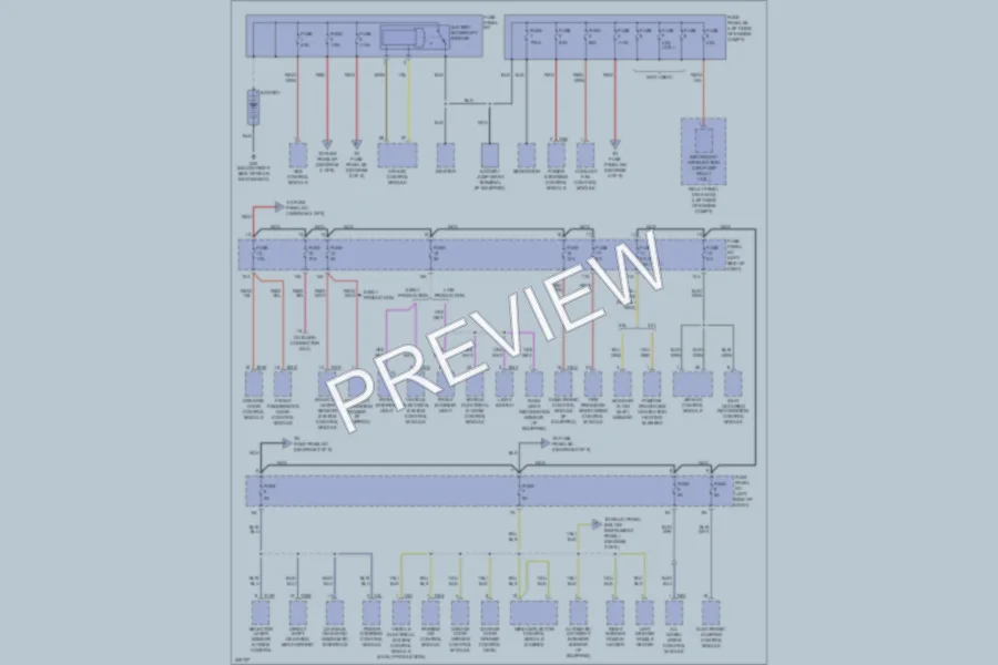 2009 Audi TT Power Distribution wiring diagram preview