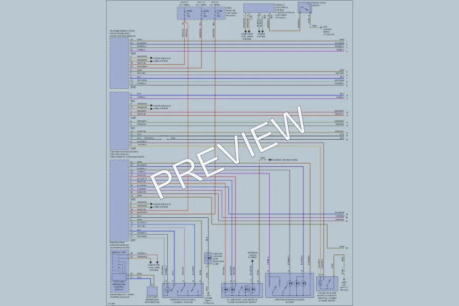 2009 Audi TTS Anti Theft wiring diagram preview