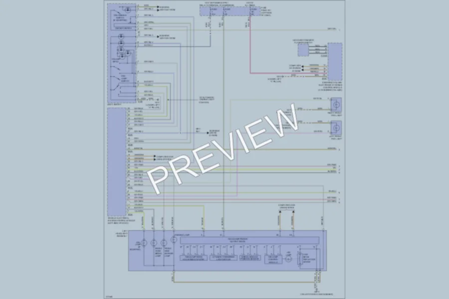 2009 Audi TTS Headlights wiring diagram preview