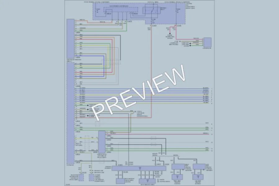 2009 BMW 328i Radio wiring diagram preview