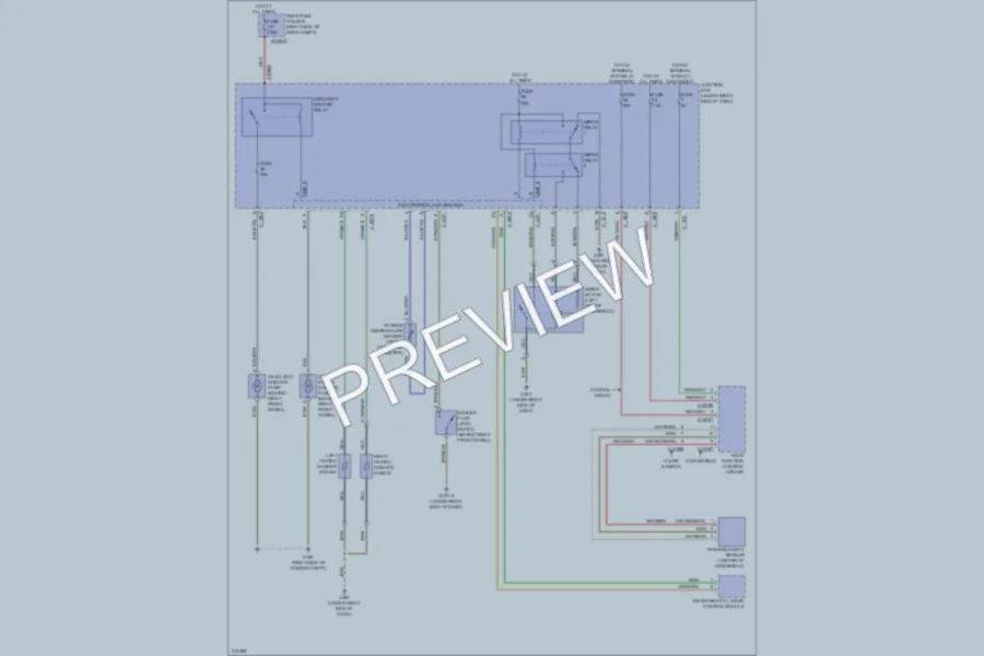 2009 BMW 328i Wiper Washer wiring diagram preview