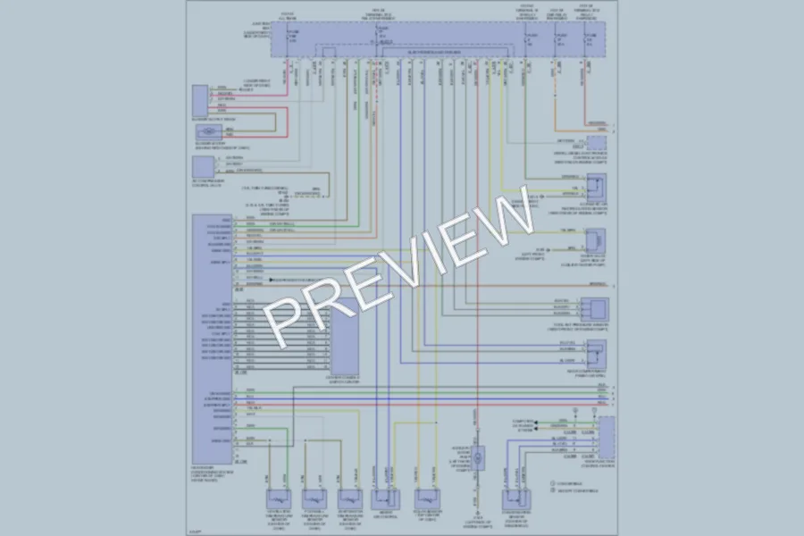 2009 BMW 335i Air Conditioning wiring diagram preview