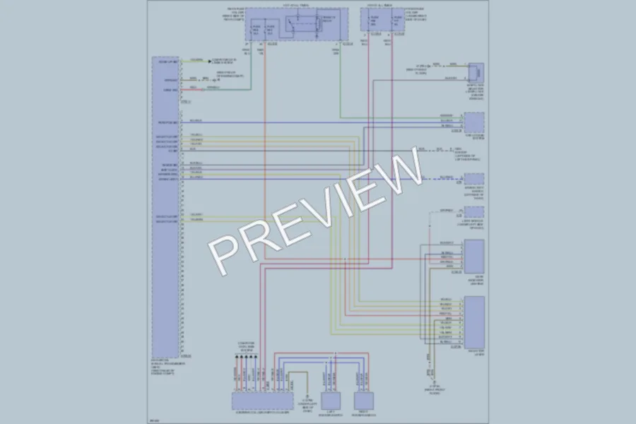 2009 BMW 528i Transmission wiring diagram preview