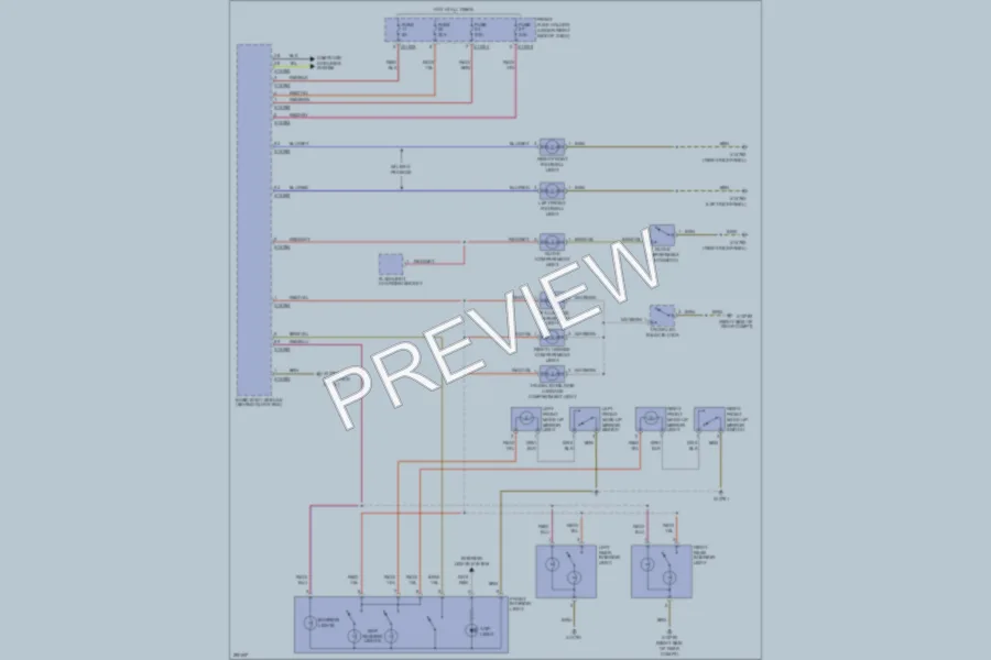2009 BMW 535i Interior Lights wiring diagram preview