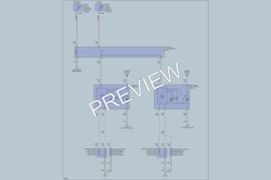2009 BMW 535i Power Seats wiring diagram preview