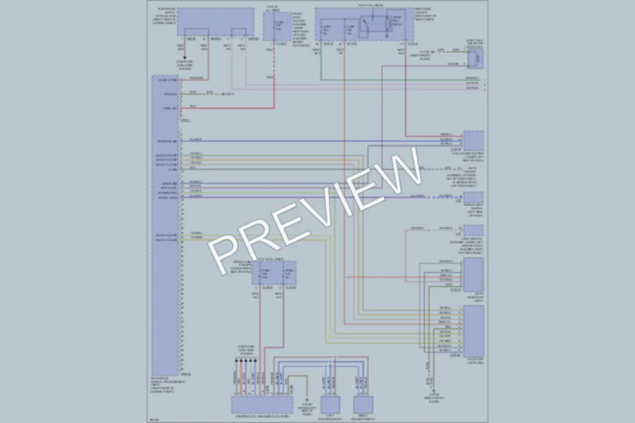 2009 BMW 650i Transmission wiring diagram preview