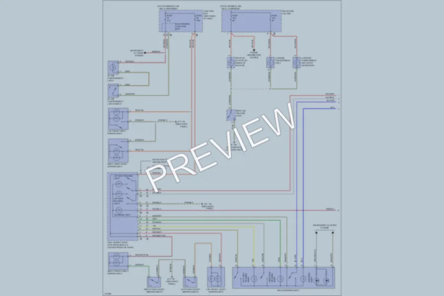 2009 BMW 750Li Interior Lights wiring diagram preview