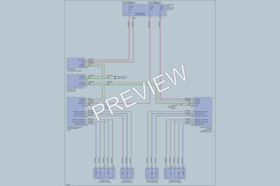 2009 BMW 750Li Power Seats wiring diagram preview