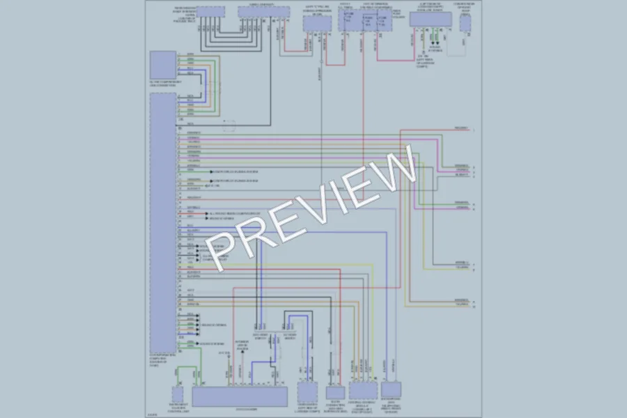 2009 BMW 750Li Radio wiring diagram preview