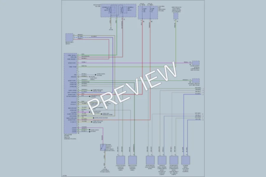 2009 BMW 750i Anti Theft wiring diagram preview