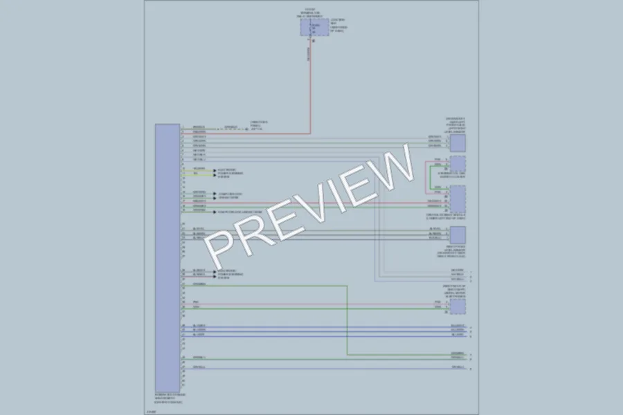 2009 BMW 750i Electronic Suspension wiring diagram preview