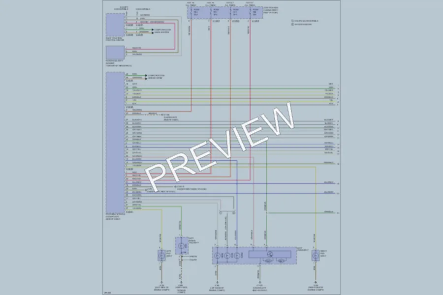 2009 BMW M3 Headlights wiring diagram preview