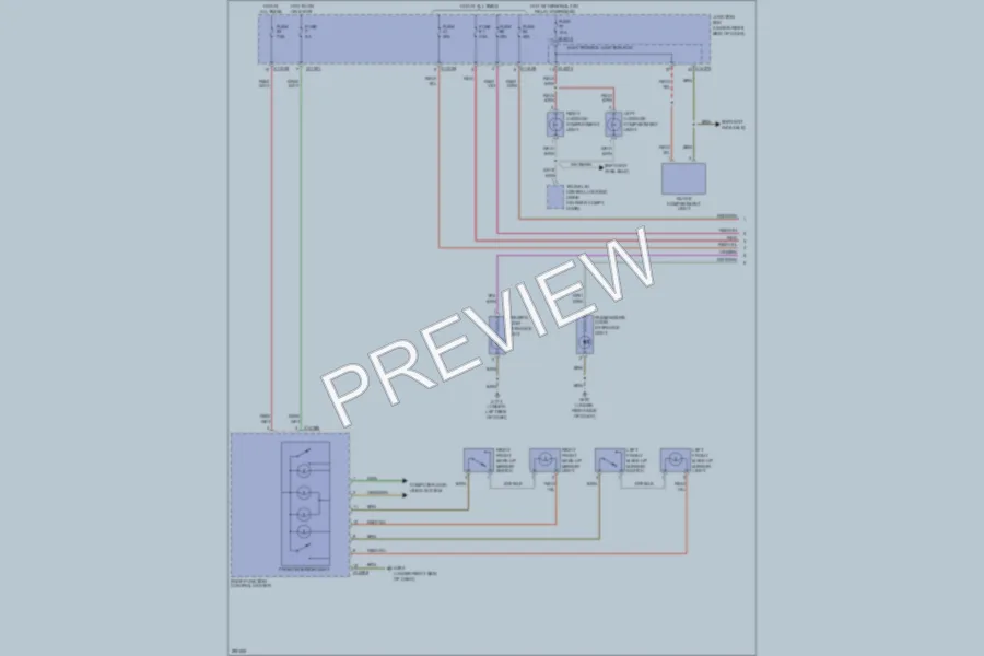 2009 BMW M3 Interior Lights wiring diagram preview