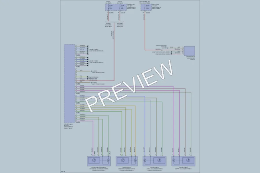 2009 BMW M5 Memory Systems wiring diagram preview