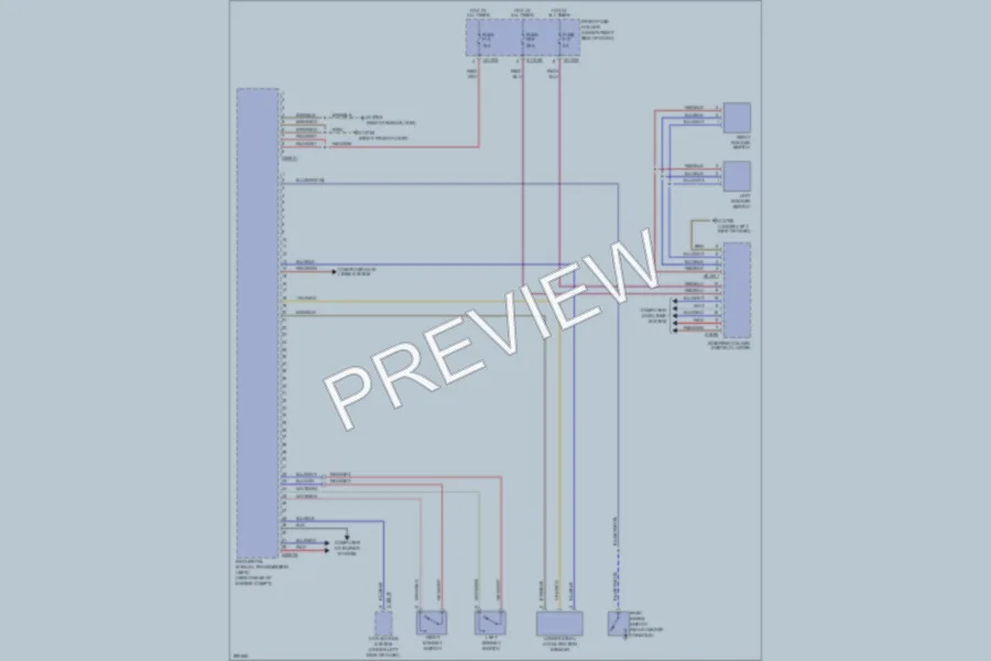 2009 BMW M5 Transmission wiring diagram preview