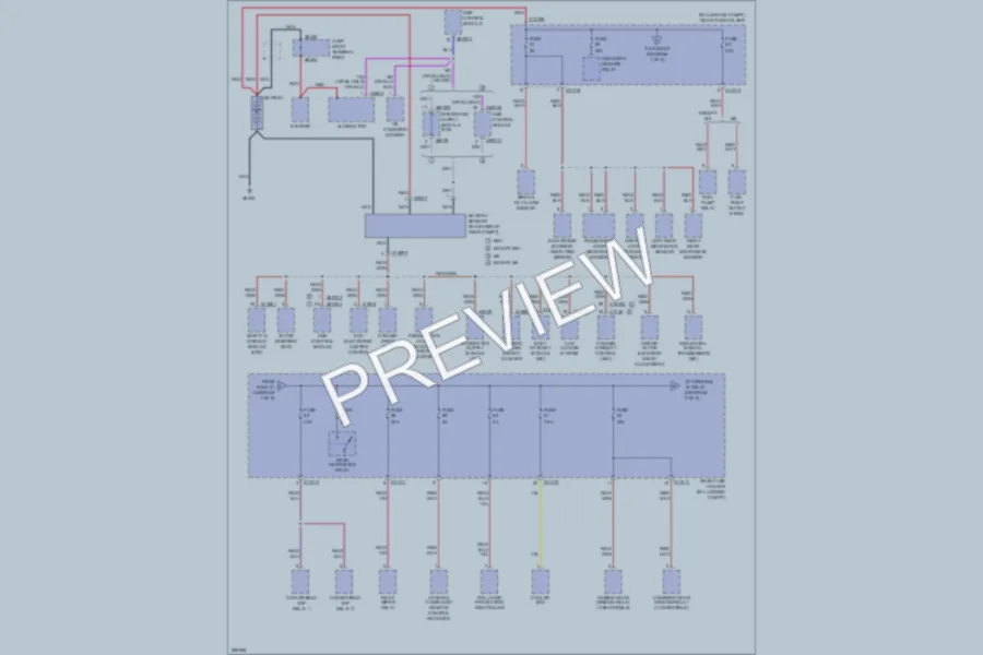 2009 BMW M6 Power Distribution wiring diagram preview