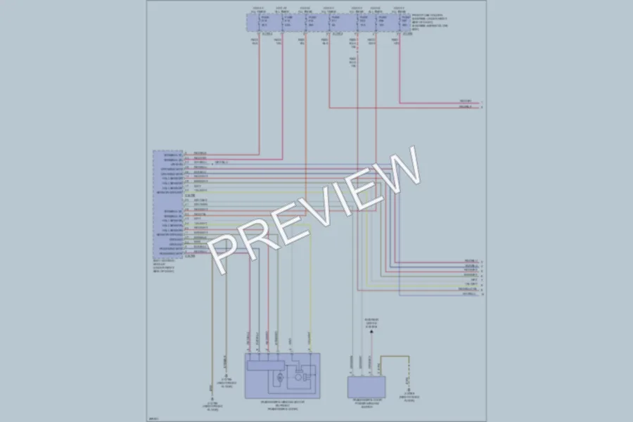 2009 BMW M6 Power Windows wiring diagram preview