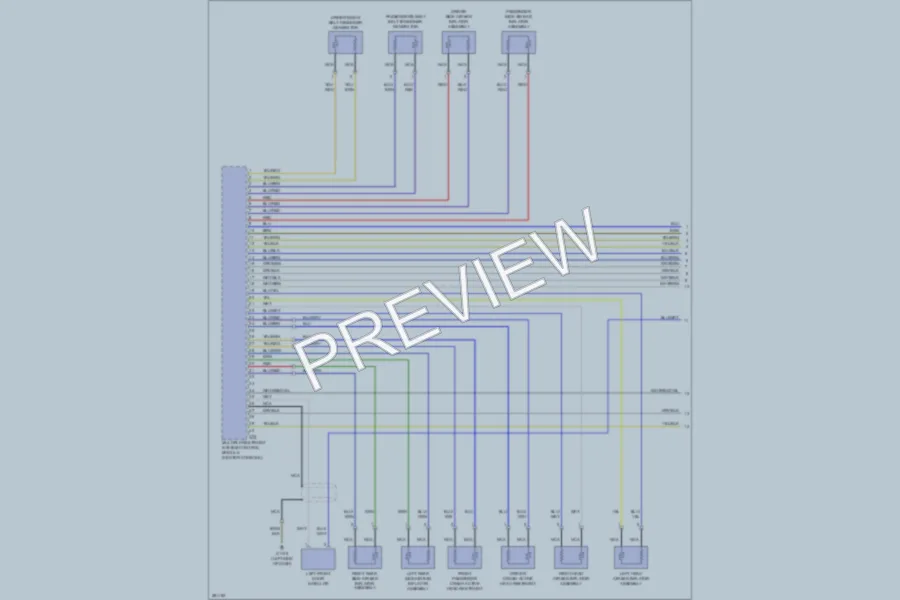 2009 BMW X3 Supplemental Restraints wiring diagram preview