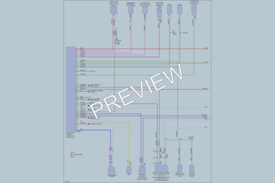 2009 BMW X5 Anti Theft wiring diagram preview