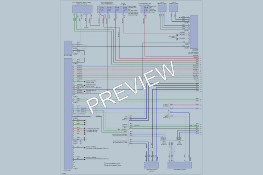 2009 BMW X5 Navigation wiring diagram preview