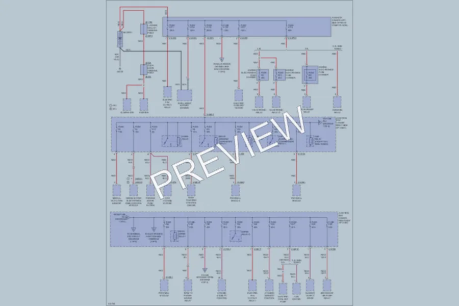 2009 BMW X5 Power Distribution wiring diagram preview