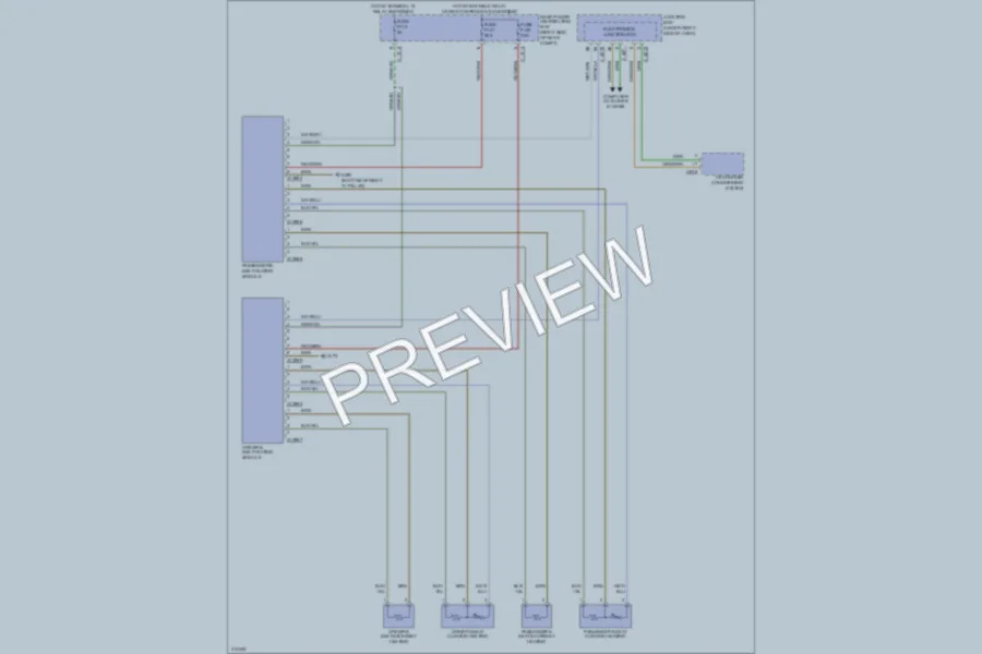 2009 BMW X5 Power Seats wiring diagram preview