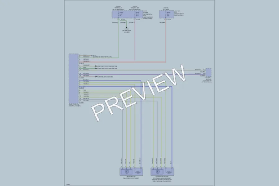 2009 BMW X5 Power Top Sunroof wiring diagram preview