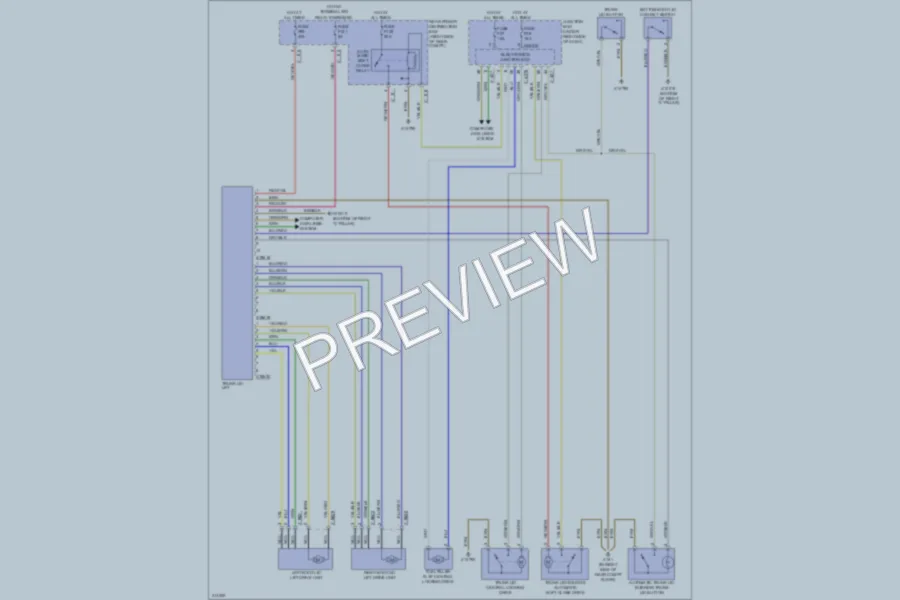 2009 BMW X5 Trunk Tailgate Fuel Door wiring diagram preview