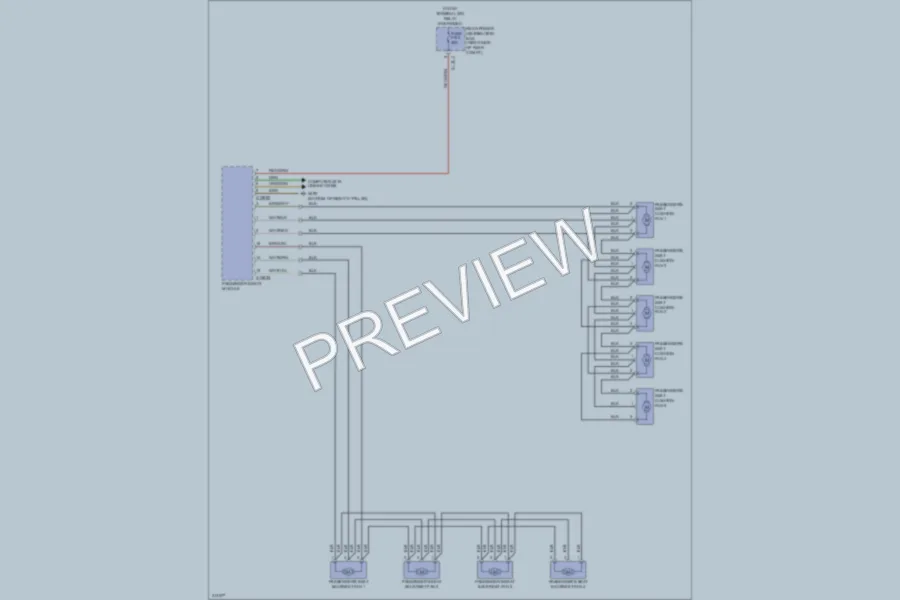2009 BMW X6 Power Seats wiring diagram preview